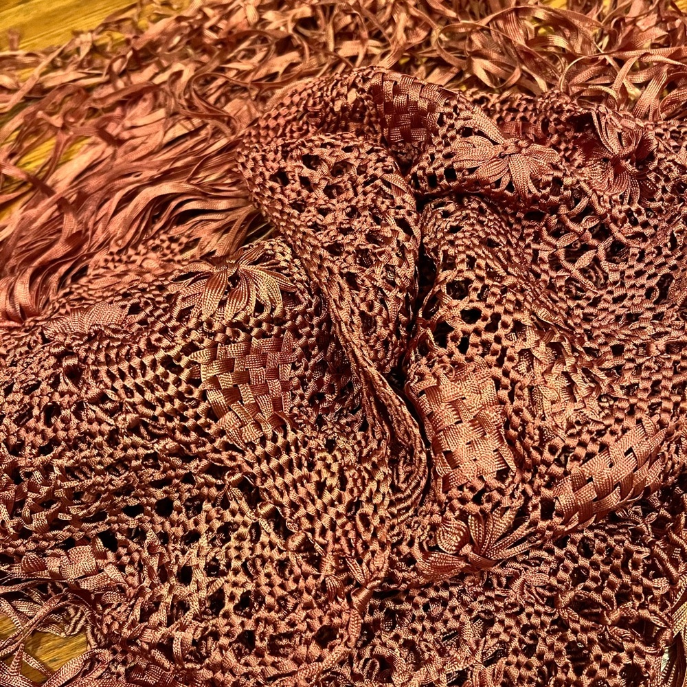 Silk Ribbon Shawl - Picture 3 of 3
